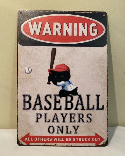 Baseball decor metal - 8",