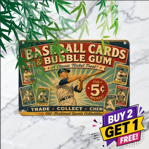 Vintage baseball poster decor - baseball,