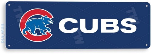 Tin sign chicago cubs - sign, cubs,